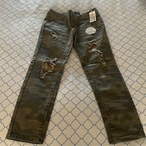 Girls Arizona Flip Sequins Camo Jeans